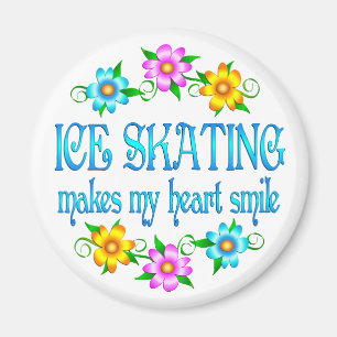 Ice Skating Smiles Magnet
