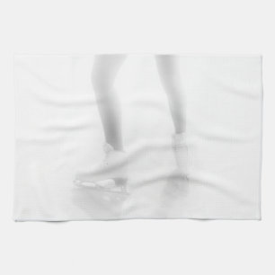 Ice skating tea towel