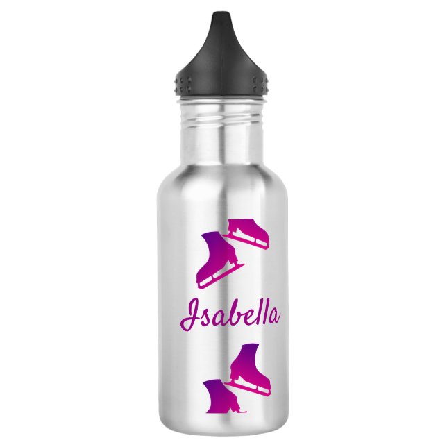 Ice skating water bottle figure skates purple (Left)