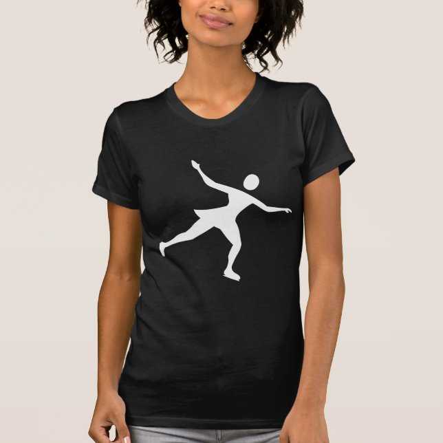 Ice Skating - White T-Shirt (Front)