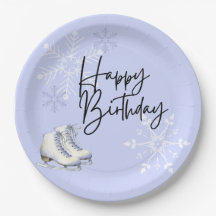 Ice Skating Winter Snowflake Themed Birthday Party