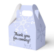 Ice Skating Winter Wonderland Birthday Favour Box