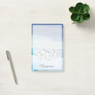 Ice & Snow Adelie Penguins Antarctica Post-it Notes
