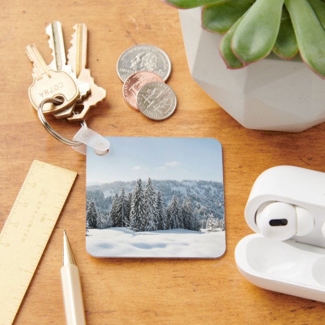 Ice & Snow | Allgäu Bavaria Germany Key Ring (Desk)