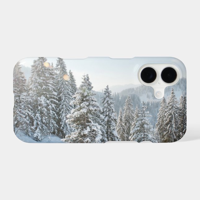 Ice & Snow | Allgäu Bavaria Southern Germany iPhone Case (Back Horizontal)