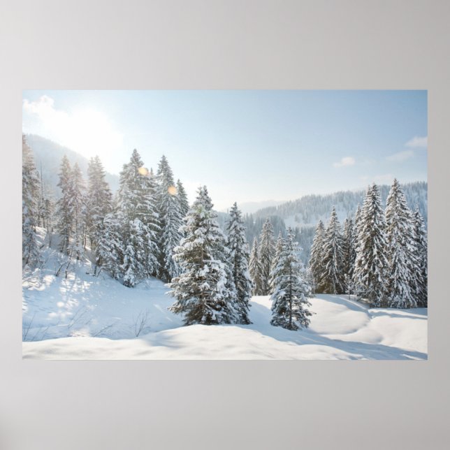 Ice & Snow | Allgäu Bavaria Southern Germany Poster (Front)