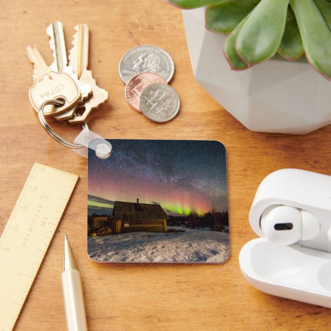 Ice & Snow | Aurora Polaris Murmansk, Iceland Key Ring (Desk)