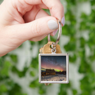 Ice & Snow   Aurora Polaris Murmansk, Iceland Key Ring