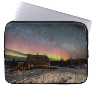 Ice & Snow Aurora Polaris Murmansk, Iceland Laptop Sleeve
