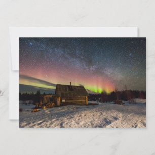Ice & Snow   Aurora Polaris Murmansk, Iceland Thank You Card