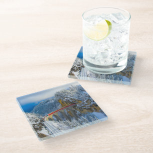 Ice & Snow   Bernina Express, Switzerland Glass Coaster