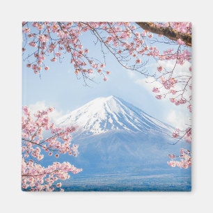 Ice & Snow   Cherry Blossoms Mt. Fuji Japan Magnet