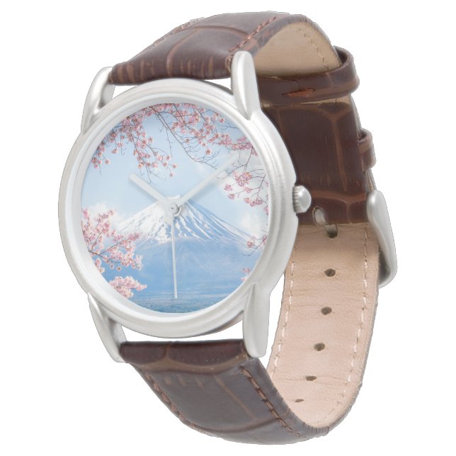 Ice & Snow | Cherry Blossoms Mt. Fuji Japan Watch (Angled)