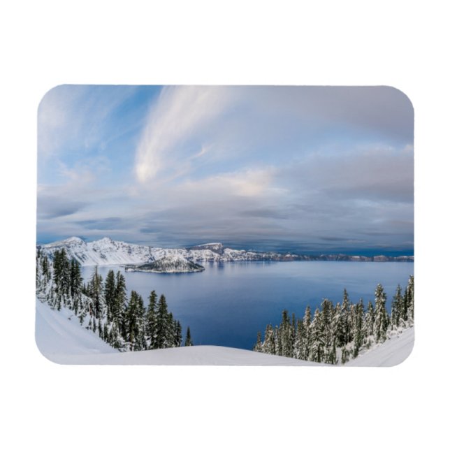 Ice & Snow | Crater Lake Oregon Magnet (Horizontal)