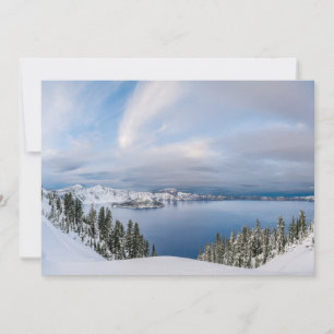 Ice & Snow Crater Lake Oregon Thank You Card