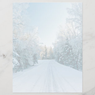 Ice & Snow Frozen Winter Road Russia, Siberia