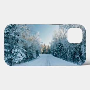 Ice & Snow   Frozen Winter Road Russia, Siberia iPhone 13 Case
