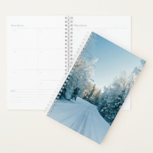 Ice & Snow Frozen Winter Road Russia, Siberia Planner