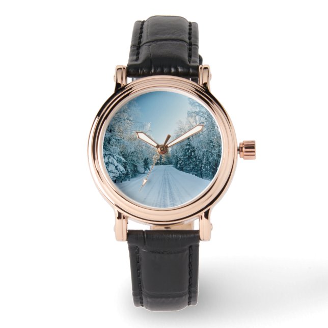 Ice & Snow | Frozen Winter Road Russia, Siberia Watch (Front)