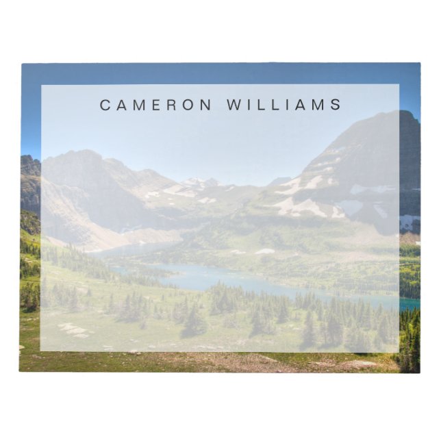 Ice & Snow | Glacier National Park, Montana Notepad (Front)