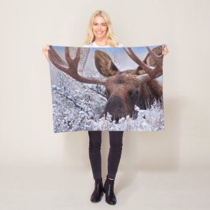 Ice & Snow Grand Teton National Park, Wyoming Fleece Blanket