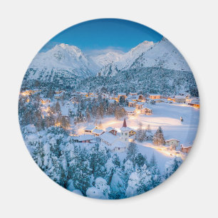 Ice & Snow Graubunden, Engadin, Switzerland Magnet