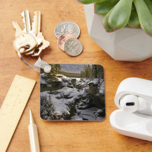 Ice & Snow Jasper National Park Alberta, Canada Key Ring