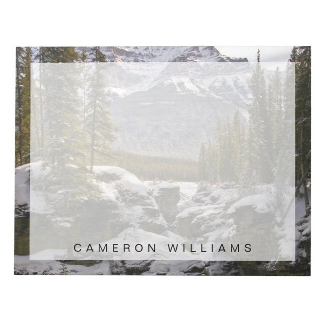 Ice & Snow | Jasper National Park Alberta, Canada Notepad (Front)