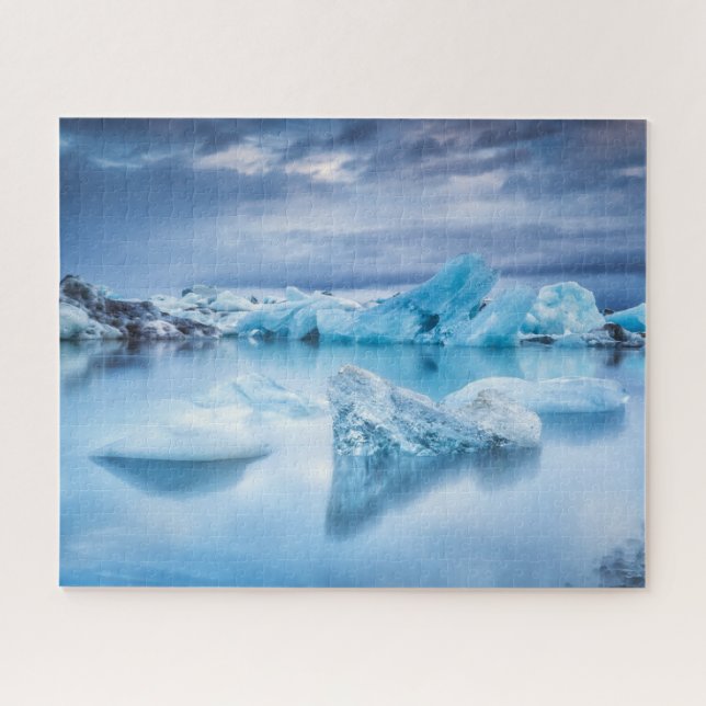 Ice & Snow | Jokulsarlon Lagoon, Iceland Jigsaw Puzzle (Horizontal)