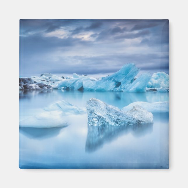 Ice & Snow | Jokulsarlon Lagoon, Iceland Magnet (Front)