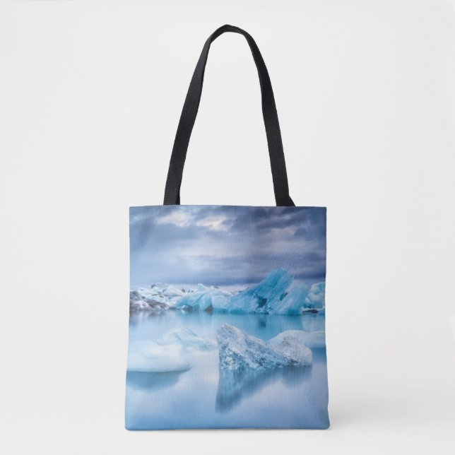 Ice & Snow | Jokulsarlon Lagoon, Iceland Tote Bag (Front)