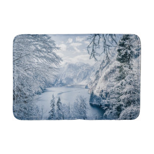 Ice & Snow Königssee Lake, Germany Bath Mat