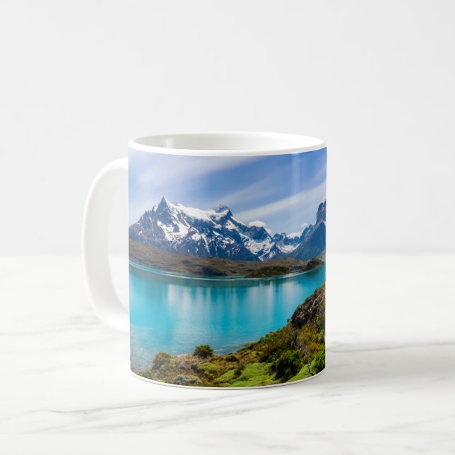 Ice & Snow | Lake Pehoe, Patagonia, Chile Coffee Mug (Front Left)