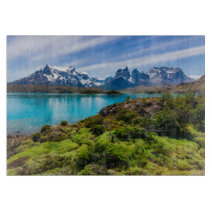 Ice & Snow Lake Pehoe, Patagonia, Chile Cutting Board