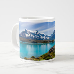 Ice & Snow Lake Pehoe, Patagonia, Chile Large Coffee Mug