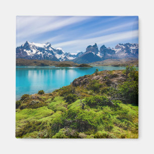 Ice & Snow Lake Pehoe, Patagonia, Chile Magnet