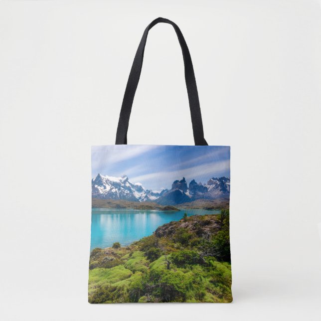 Ice & Snow | Lake Pehoe, Patagonia, Chile Tote Bag (Front)