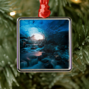 Ice & Snow   Mendenhall Glacier, Juneau, Alaska Metal Ornament
