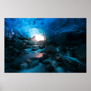 Ice & Snow Mendenhall Glacier, Juneau, Alaska Poster