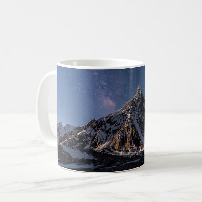 Ice & Snow |  Milky Way Baltoro Glacier, Pakistan Coffee Mug (Front Left)