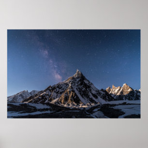 Ice & Snow    Milky Way Baltoro Glacier, Pakistan Poster