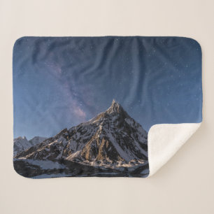 Ice & Snow    Milky Way Baltoro Glacier, Pakistan Sherpa Blanket