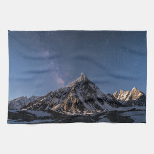 Ice & Snow Milky Way Baltoro Glacier, Pakistan Tea Towel