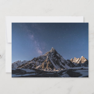 Ice & Snow Milky Way Baltoro Glacier, Pakistan Thank You Card