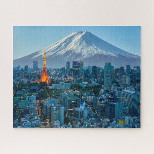 Ice & Snow   Mt. Fuji & Tokyo Skyline Jigsaw Puzzle