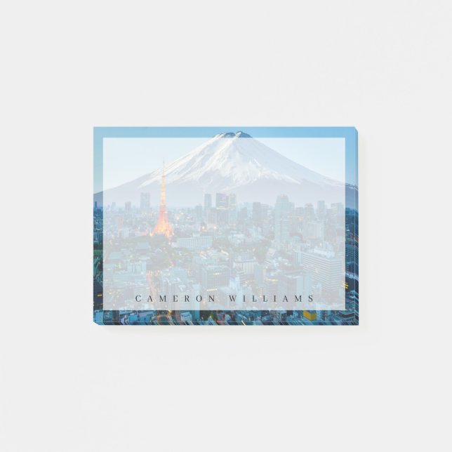Ice & Snow | Mt. Fuji & Tokyo Skyline Post-it Notes (Front)