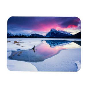 Ice & Snow Mt. Rundle, Canada Magnet