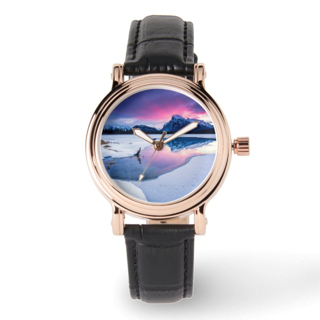 Ice & Snow | Mt. Rundle, Canada Watch (Front)