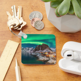 Ice & Snow   Northern Lights, Norway Key Ring