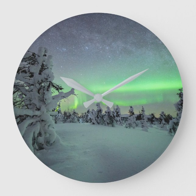 Ice & Snow | Pallas-Yllastunturi National Park Large Clock (Front)